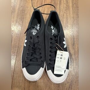 Adidas Women’s Black and White Sneakers